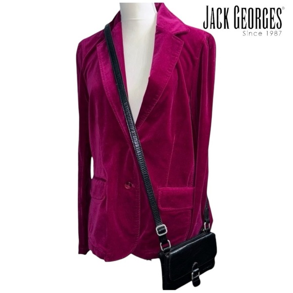 Jack Georges (EUC) Genuine Leather Mini Crossbody Bag - Picture 2 of 9